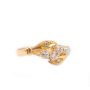 18K Gold Vintage Asian Diamond Ring 0.22ctw Round Brilliant 6 Size 2.6g Classic