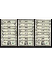 24x 1963 B $1 dollar FRN L San Francisco consecutive L35258901-24G CH UNC+