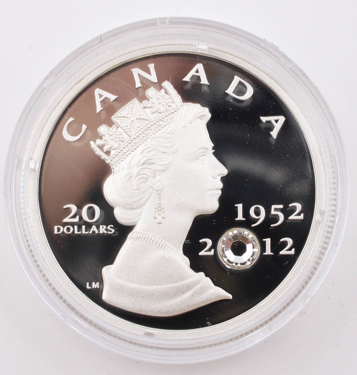 2012 RCM $20 Fine Silver coin - The Queen's Diamond Jubilee (with