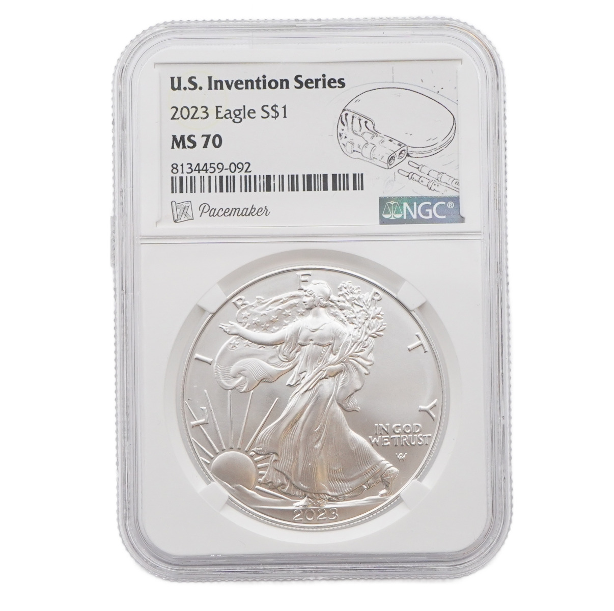2023 American Silver Eagle MS70 NGC U.S. Invention Series