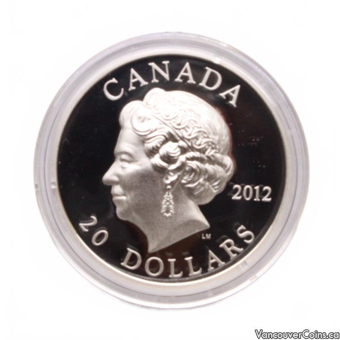 2012 $20 Fine Silver Ultra High Relief Coin – Queen's Diamond