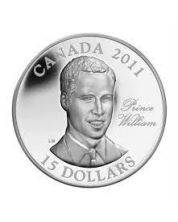 2011 Canada $15 Ultra High Relief Sterling Silver coin - H.R.H Prince William