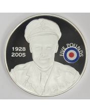 2008 St Helena & Ascension £5 coin .925 silver RAF RAY HANNA