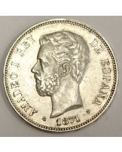 1871 (71) SD-M Spain 5 Pesetas KM666 EF45