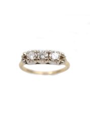 14K Yellow Gold Ladies Diamond Ring 0.75ctw Round Brilliant SI1 Clarity Size 7