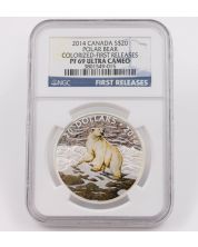 2014 Canada $20 Polar Bear NGC PF69 Ultra Cameo
