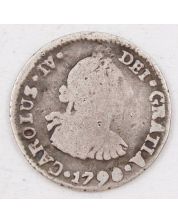 1790 Bolivia 1/2 Real silver coin PTS PR KM-60 circulated