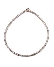 Tiffany & Co. Sterling Silver & Hematite Zig Zag Aztec type