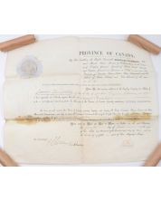 1862 Charles Stanley Monck G.G. Canada signed appt. James Templeton  Notary 