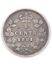 1881H Canada 5 cents VF