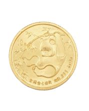 1985 Chinese 1/10 oz Gold Panda Coin - .999 Fine Gold 