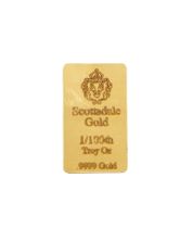 1/100th oz Scottsdale Mint Gold Bar - .9999 Pure