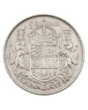 1946 Hoof through 6 Canada 50 cents nice VF