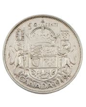 1949 Hoof/9 Canada 50 cents VF+