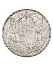 1946 Hoof through 6 Canada 50 cents very nice EF