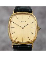 Tissot Cal 2142 Manual Wind Vintage Gold Dial Mens Watch