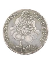 1796 Italian States Bologna 1 Scudo 10 Paoli 28.92 grams Choice EF+