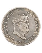 1857 Itallian States Naples and Sicily 120 Grana silver coin VF+