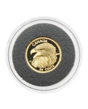 2013 Canada Gold Bald Eagle 50 Cent Coin .9999 Pure Fractional Proof