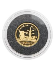2011 Canada Gold Canadian Boreal Forest 50 Cent Coin .9999 Pure 1.27g Proof