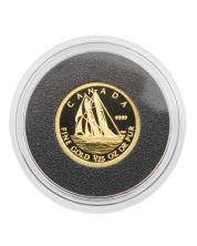 2012 Canada Gold The Bluenose 50 Cent Coin .9999 Pure 1.27g Proof