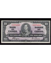 1937 Canada $10 banknote Coyne Towers E/T 1976269 EF