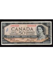 1954 Canada $50 devils face banknote Beattie Coyne A/H 1815127 FINE