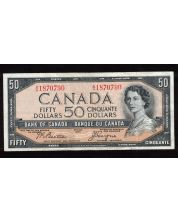 1954 Canada $50 devils face banknote Beattie Coyne A/H 1870790 VF