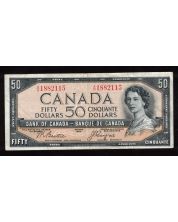 1954 Canada $50 devils face banknote Beattie Coyne A/H 1882115 VF