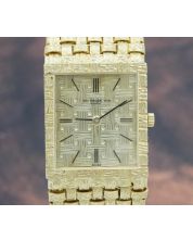 Vacheron Constantin Classic 7186 18k Yellow Gold Woven Bracelet 1970s Vintage Watch