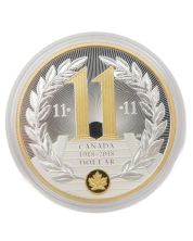 2018 Canada $1 Proof Silver Dollar Armistice Centennial WW1 1918-2018 RCM