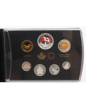 2015 Canada Proof Set – 50th Anniversary Canadian Flag Pure Silver set Colorized Dollar