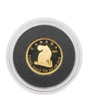 2007 Canada 50 Cents 1/25 oz .9999 Fine Gold Proof Coin - The Wolf RCM 