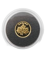 2019 Canada 25-Cent Bouquet of Maple Leaves – 0.5 g Pure Gold Reverse Proof