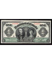1911 Canada $1 banknote DC-18d SN 012968P Choice AU/UNC EPQ
