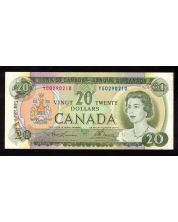 1969 Canada $20 banknote Lawson Bouey YG 0290210 nice Choice UNC