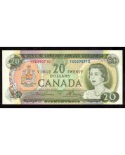 1969 Canada $20 banknote Lawson Bouey YG 0290710 nice Choice UNC