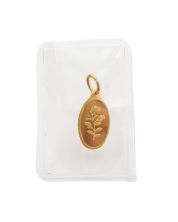 PAMP Suisse 1 Gram .9999 Fine Gold Rose Pendant Charm Sealed
