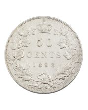 1898 Canada 50 cents nice EF cleaned