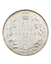 1913 Canada 50 cents EF cleaned