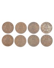 8 x Canada key date cents 1922 1923 1924 1925 1926 1927 1930 1931 VG