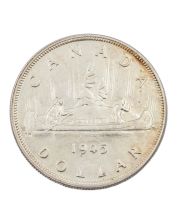 1945 Canada silver dollar nice EF+