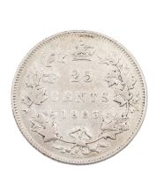 1883H Canada 25 cents nice FINE