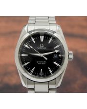 Omega Seamaster Aqua Terra 196.1114 Stainless Quartz, Black Dial Unisex Watch