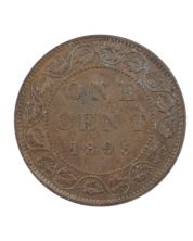1895 Canada Large Cent AU About Uncirculated Victoria One Cent Coin