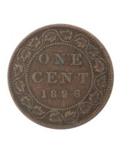 1896 Canada Large Cent FAR-6 Fine+ Victorian Coin