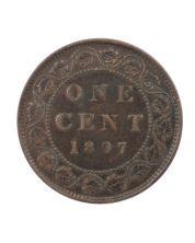 1897 Canada Large Cent EF Queen Victoria One Cent Coin