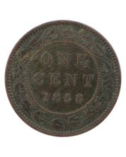 1858 Canada Large Cent VG Details Damaged Bent