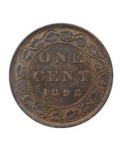 1898 H Canada Large Cent AU+ Victoria One Cent Coin