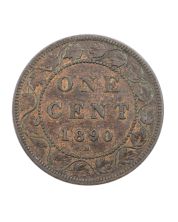1890 H Canada Large Cent VF - Heaton Mint Copper Coin